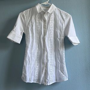 Anne Fontaine Muscade White Top